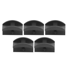Self-Adhesive Plastic Hat & Accessory Hanger 4.8x3.4cm Black (5 Pack)