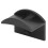 Self-Adhesive Plastic Hat & Accessory Hanger 4.8x3.4cm Black (5 Pack) 4