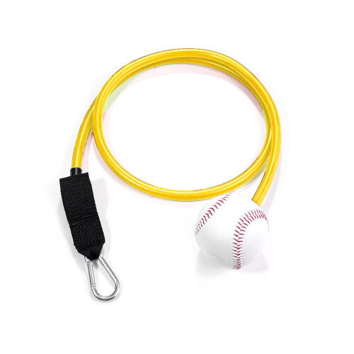 Baseball Exercise Band With Interchangeable Baseball Grip, Rubber Resistance Band, Baseball Throwing Trainer