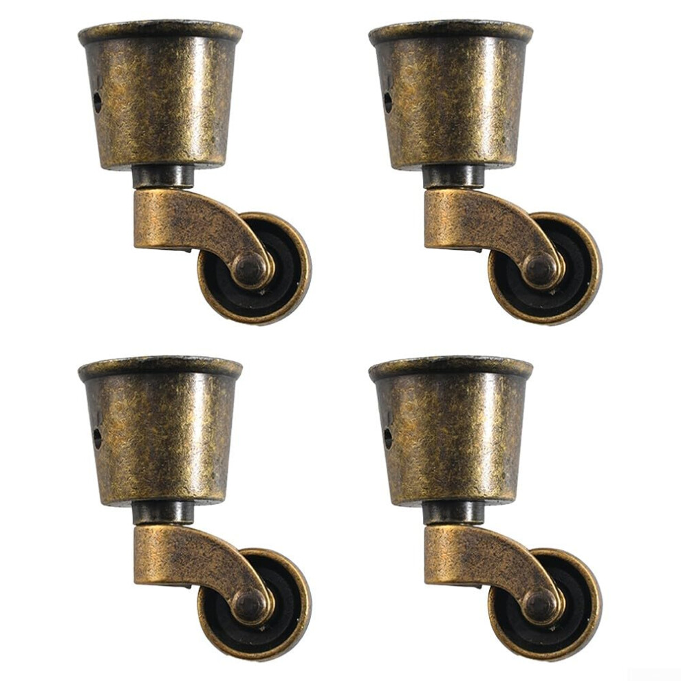 Zinc Alloy 4Pcs Casters For Furniture Mobility And Safety, Easy Installation, Model A 9354506611279