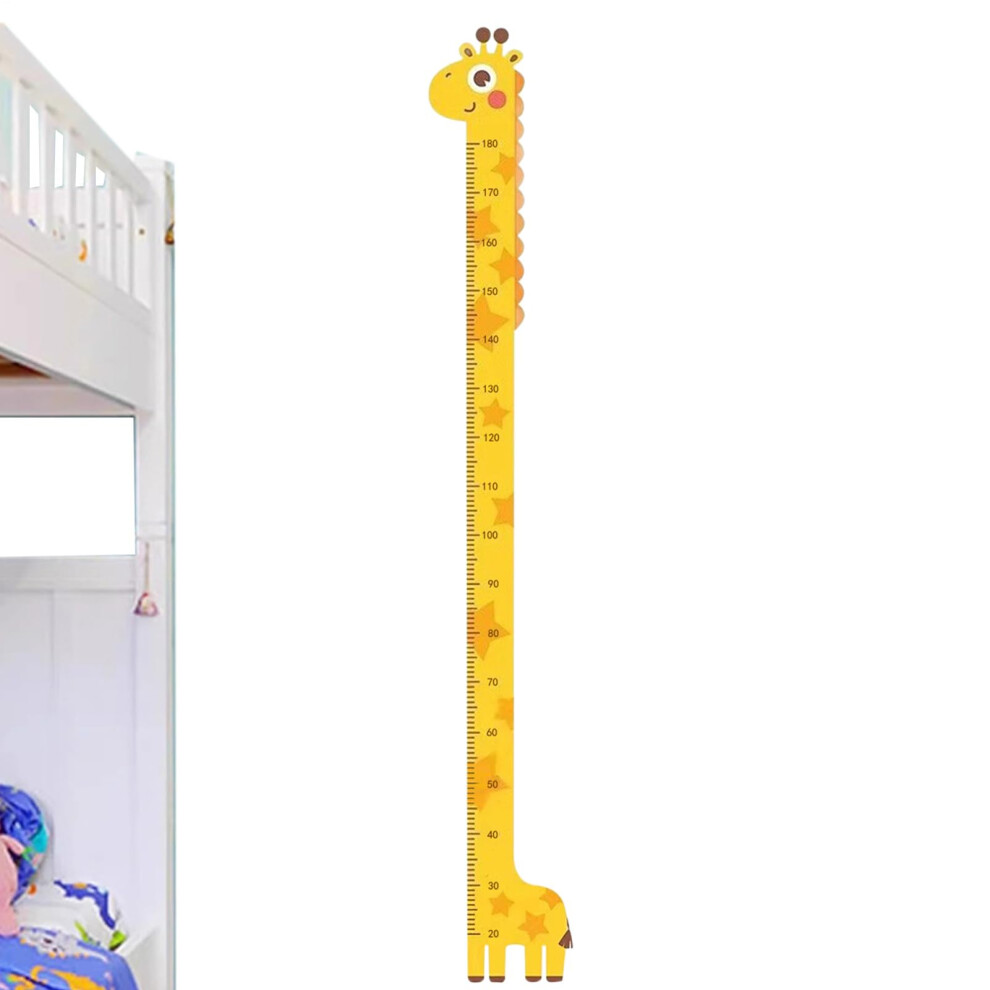 Children's Growth Chart 180cm Giraffe Height Measuring Sticker Removable Canvas And Wood Wall Ruler Kindergarten Decor