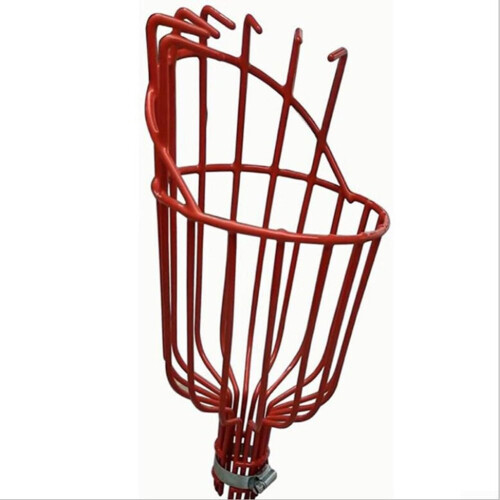 Fruit Picker Basket Metal Construction, Durable Handheld Harvesting Tool For Garden
