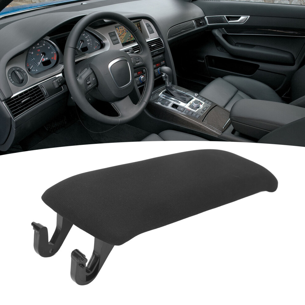 Square Center Console Armrest Cover For A6 C5 2001-2004 Black 8461356484715