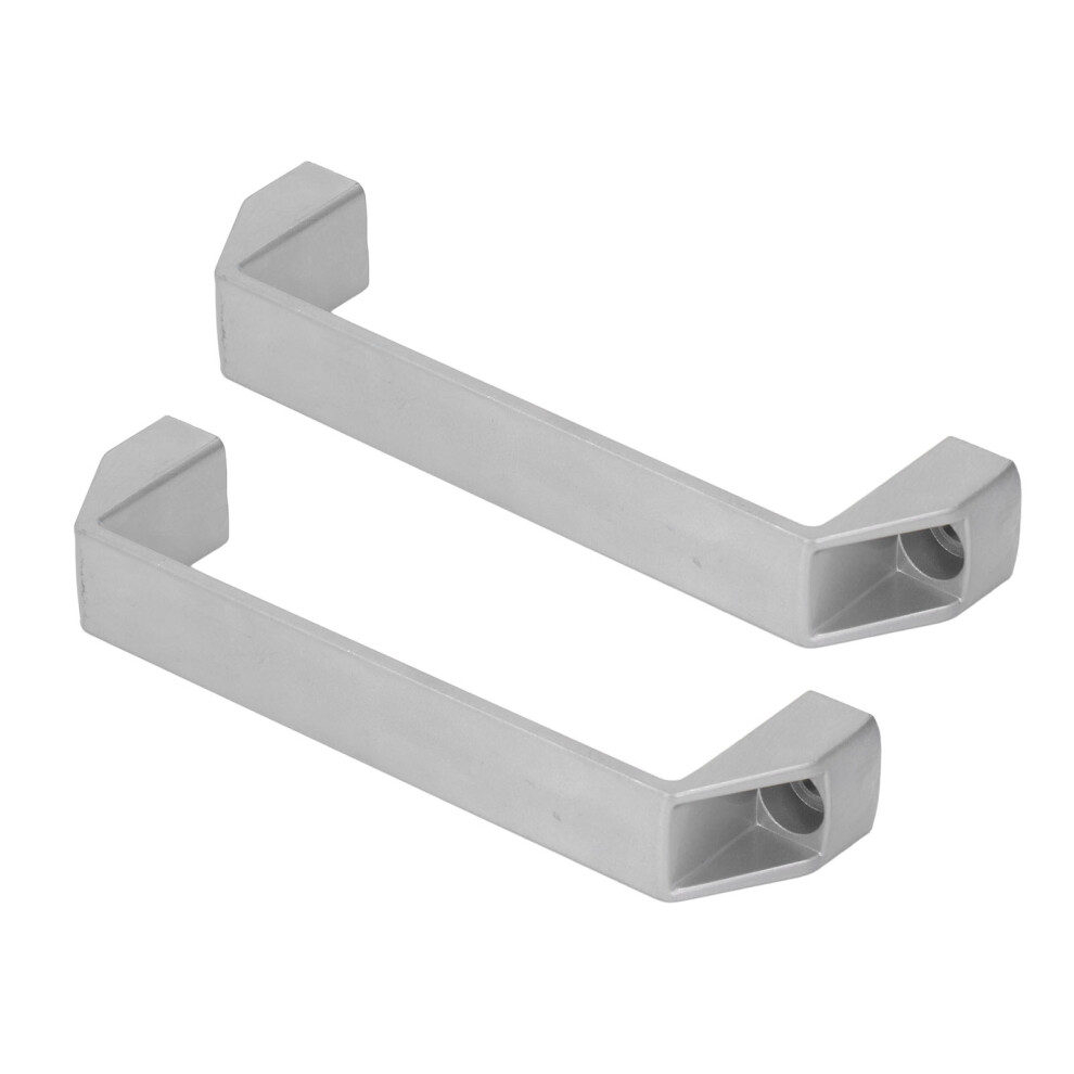 2 Pcs Door Handle Pull 180Mm Hole Spacing Aluminum Alloy Modern Silver 7661356485267