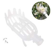 Plastic Fruit Picker PP Material With Fruit Picking Basket White Fruit Harvesting Tool For Orchard Garden Supplies