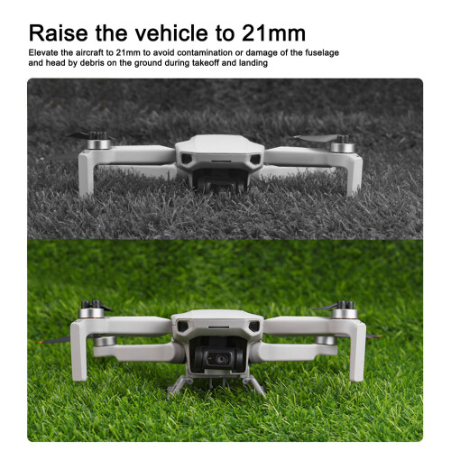 Durable Folding Landing Gear for Mini 2 & Mini SE Drones Extends Height 2