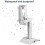 Projector Mount Wall Ceiling Bracket Home Speaker Bracket Large Surround Sound Speaker Accessories Durable White/Black 3