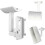 Projector Mount Wall Ceiling Bracket Home Speaker Bracket Large Surround Sound Speaker Accessories Durable White/Black 4