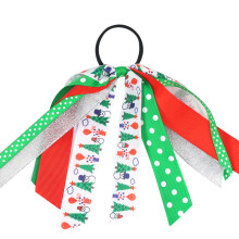 Kerst haarscrunchies Meisjes elastische haarelastiekjes-stijl 4
