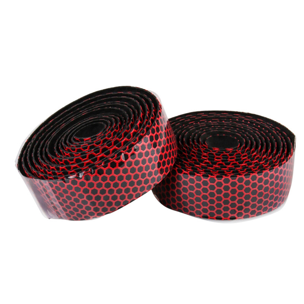 Bike Handlebar Tape Set 2 Rolls Shock Absorption AntiSlip End Plugs-image-OPC-PMH6MYD-NEW