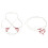 Halloween taille/borstketting met-tailleketting wit k 2