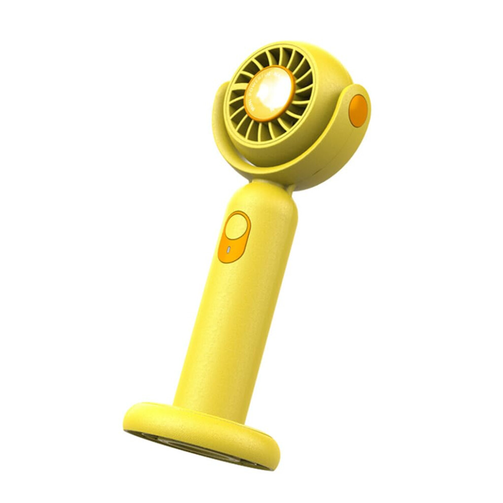 Portable Handheld Fan Rechargeable 5W Personal Cooling Fan For Travel Desktop Cooler Yellow 9067246400026