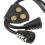 Messing- und Leder-Bogenfingerhilfe Schutz, Schwarz, 27g 11