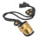Messing- und Leder-Bogenfingerhilfe Schutz, Schwarz, 27g 3