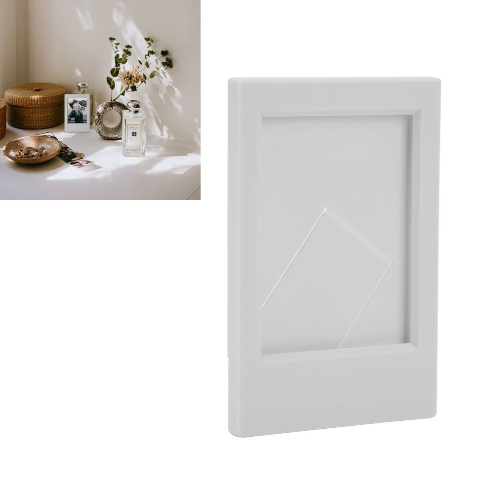 Desktop Photo Frame Plastic Rectangle For Fujifilm Instax Mini 3In Photos Grey 3091356490208