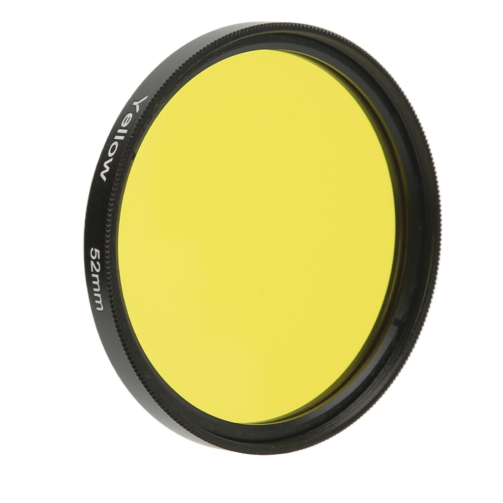 52Mm Waterproof Optical Glass Lens Filter For Digital Cameras Yellow 8741356490269