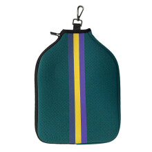 Pickleball Storage Bag Racket Sleeve Paddle Cover With Pocket Zipper Closure Waterproof Wear-Resistant Dark Green