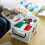 First Aid Kit Storage Box 2-Tier Plastic With Handle White For Car Or Home Portable 3