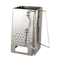 Charcoal Chimney Starter Thickened Stainless Steel Wood Burner Portable Foldable For Patio Backpacking BBQ