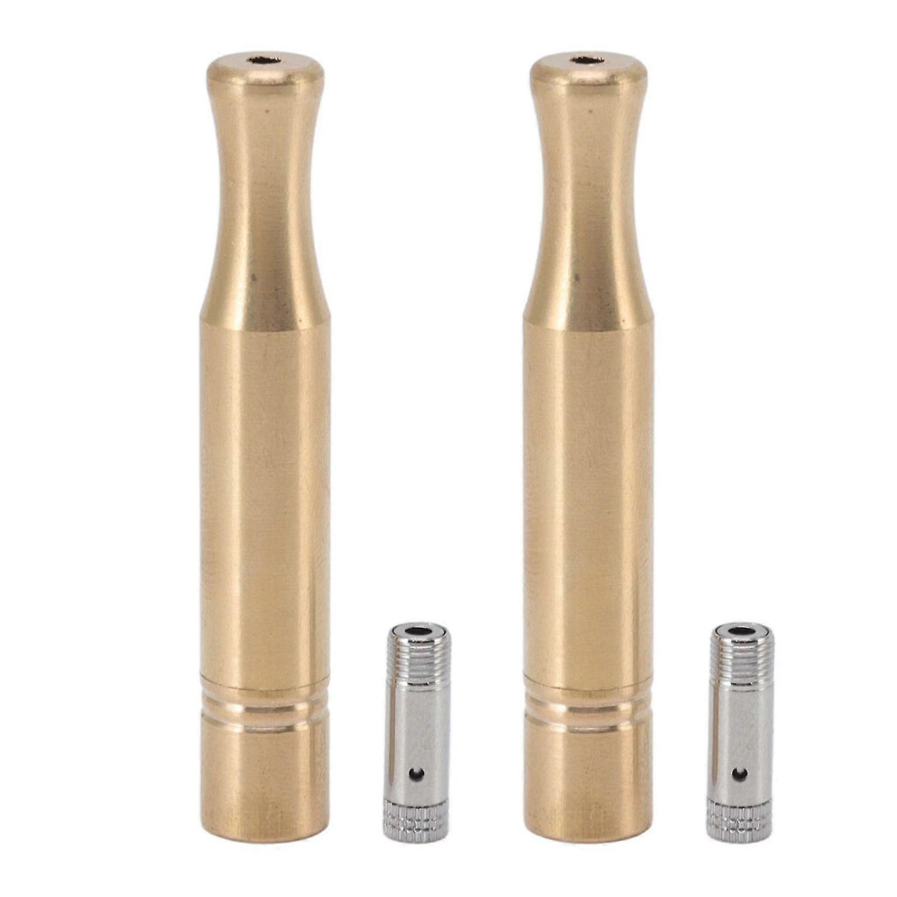 Kikidex (As Show, One Size) 2 Sets Copper Cigarette Holder With Detachable Cigarette Filters 2.36In Smoking Tube For Men