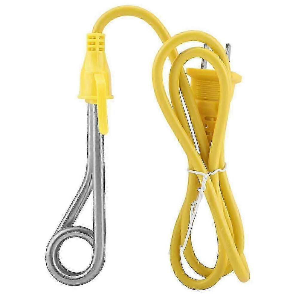 Kikidex (As Show, One Size) Compact Stainless Steel Water Warmer Immersion Heater 500W Travel
