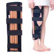 Verstellbarer Kinder-Knieimmobilisationsstützverband aus Plüsch, Nylon und Aluminium, Größe M