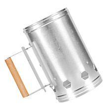 Camping Cooker Charcoal Chimney Starter BBQ Chimney For Barbecue Large Open Mouth Heat Protection Outdoor Cooking