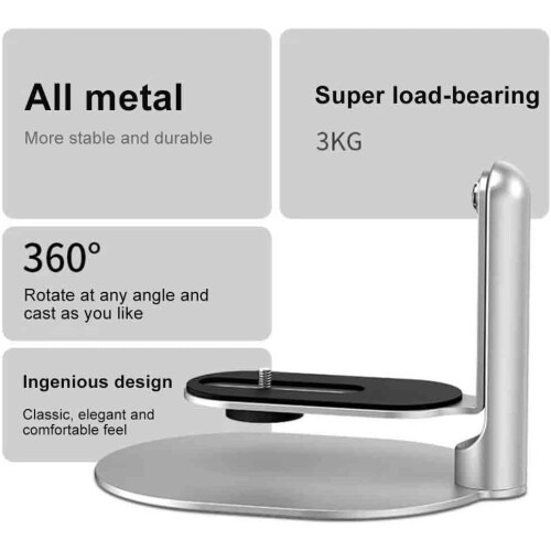 Projector Bracket Adjustable Projection Angle Aluminum Mount Universal 6mm Screw Hole Table Desk Wall Holder 1