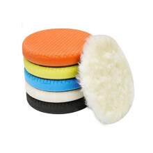 6 Inch Buffing Polishing Pads 6 Pcs Kit Compound Sponge And Wool Pads For 150mm Backing Plate Car Buffer Polisher