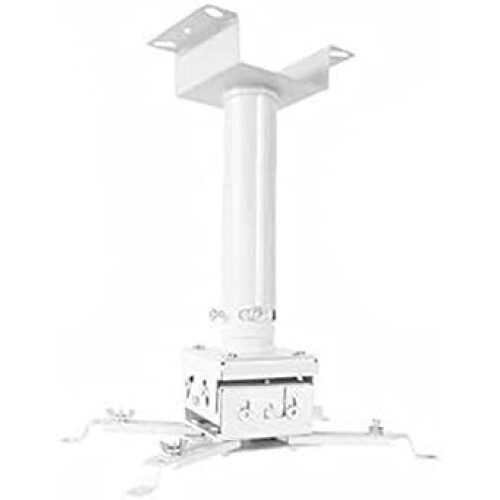 Projector Stand Ceiling Mount Bracket Hanger With Adjustable Telescopic Arm White For Office Home Stage