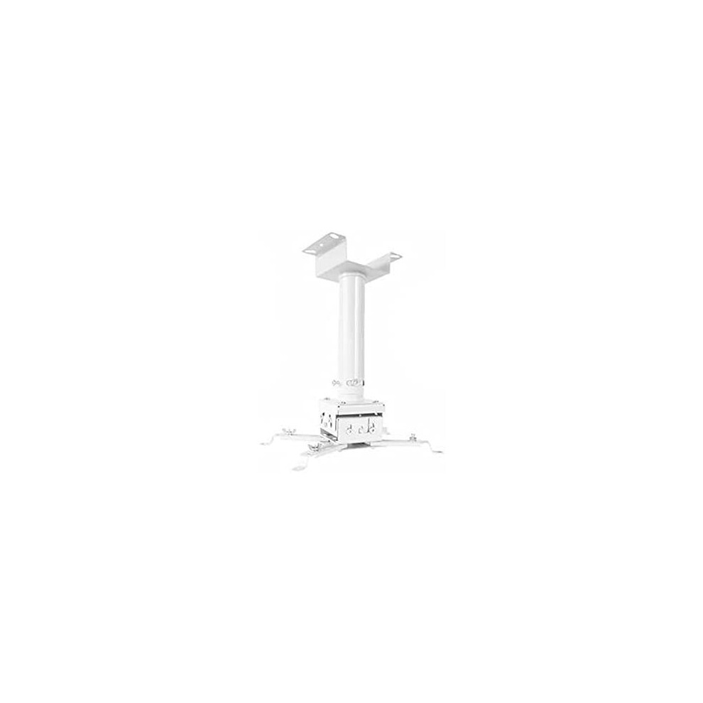 Projector Stand Ceiling Mount Bracket Hanger With Adjustable Telescopic Arm For Office Home Stage White 9393856722341