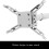 Projector Stand Ceiling Mount Bracket Hanger With Adjustable Telescopic Arm White For Office Home Stage 2