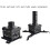Projector Stand Ceiling Mount Bracket Hanger With Adjustable Telescopic Arm White For Office Home Stage 3