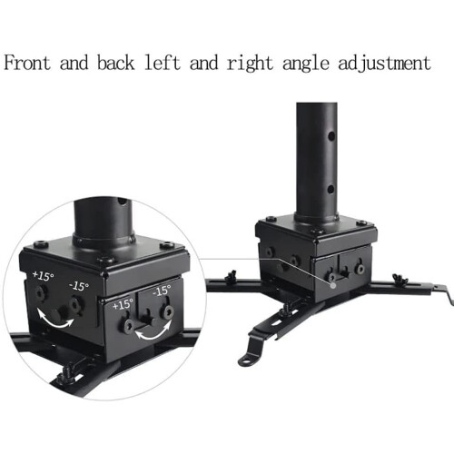 Projector Stand Ceiling Mount Bracket Hanger With Adjustable Telescopic Arm White For Office Home Stage 2