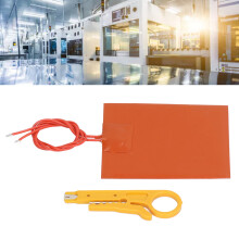 Silicone Rubber Heating Mat 12V 20W Safe Flexible High Dielectric 250C