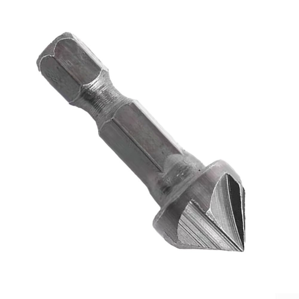 6 Flute Countersink Drill Bit Hex Shank Woodworking Deburring Screw Head Preparation Carbon Steel Countersinking Bit 9067246402013