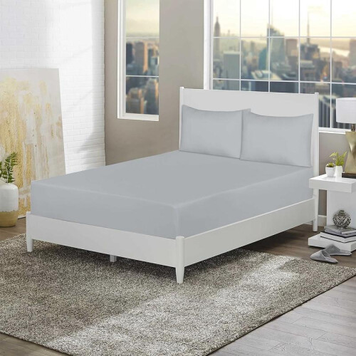 (Charcol, Single) 30cm fitted sheet - soft brushed microfiber fitted bed sheets soft - non-iron, shrink, fade resistant fitted sheets 1