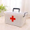 First Aid Kit Multi Layer Portable Emergency Case Plastic Medicine Storage Box White Extra Large Lockable Travel Box 5