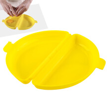 Microwavable Cooker Omelette Non-Stick Microwave Omelette Pan Egg Poacher Set Semicircle Style Breakfast Cookware