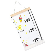 Growth Chart Baby Height Ruler 200 x 20 cm Kids Wall Decor Removable Tracker Measurement Indicators Reusable Markers