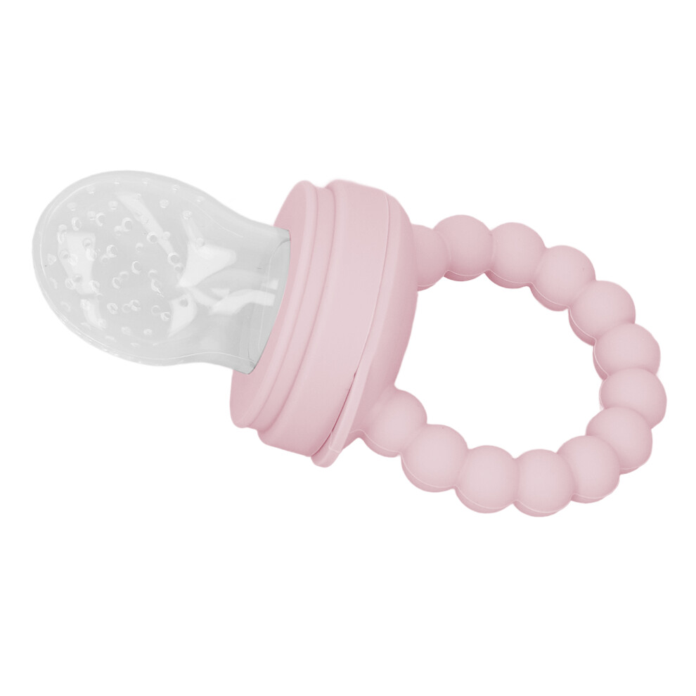 Food Grade Silicone Baby Pacifier - Fruit Feeder Relief Light/Pink