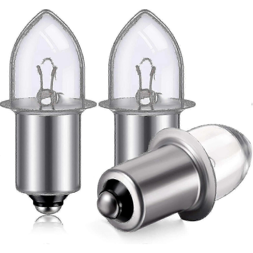 Kikidex (As Show, One Size) Krypton Flashlight Replacement Bulbs 6V 4.8V 0.75A Bayonet Base (3-Pack)