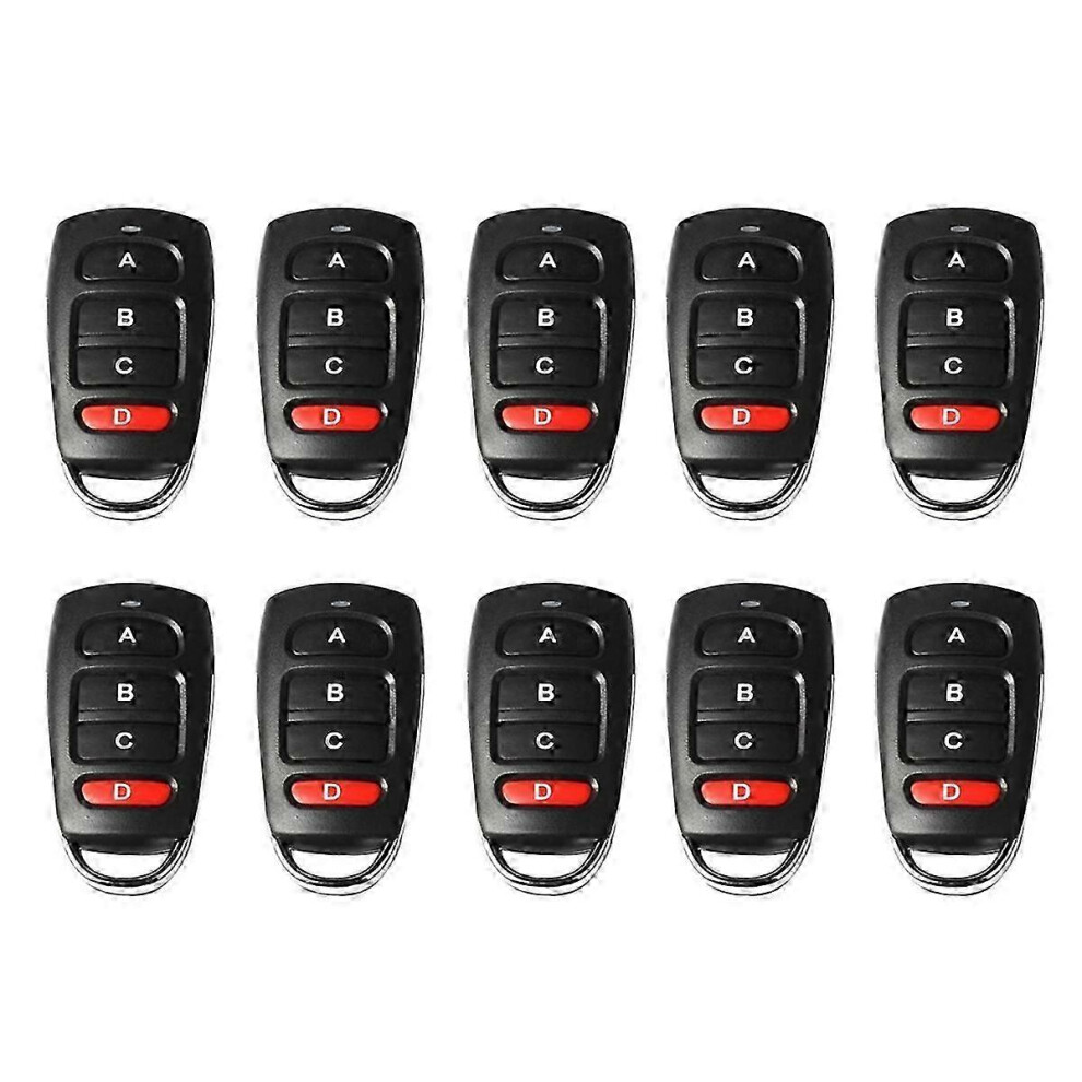 Kikidex (As Show, One Size) 10Pcs Wireless 433Mhz Remote Control Copy Learning Fix Rolling Code 433 Mhz Key Remote Opener