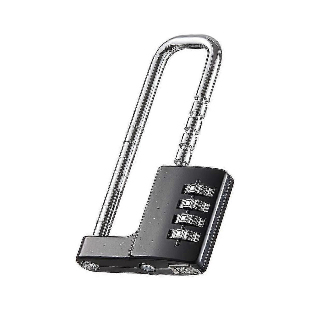 Kikidex (As Show, One Size) Cabinet Lock,Combination Padlock,Stainless Steel Gym Locker Lock Code Long Adjustable Shackle Lock