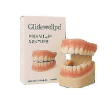 (As show, One size) Premium Silicone Full Mouth Dentures - Comfortable & Natural-Looking Denture Set for a Confident Smile
