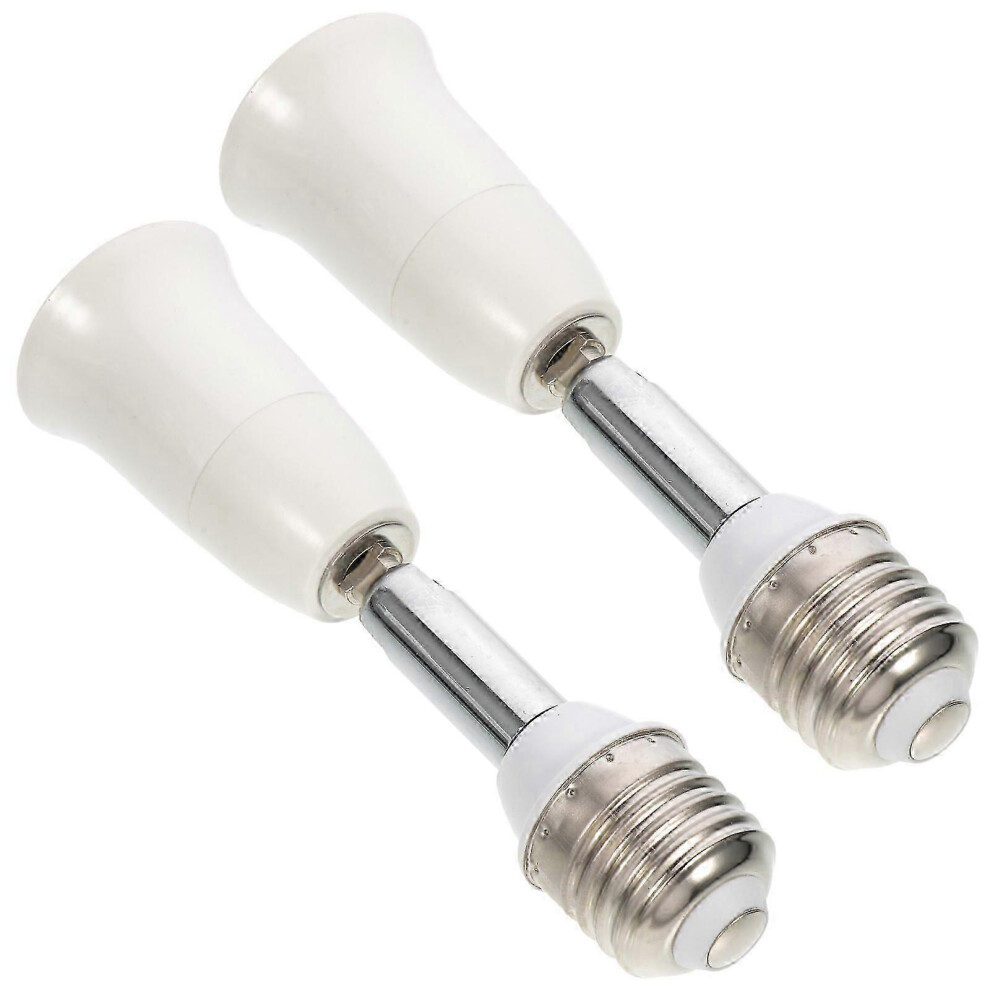 Kikidex (As Show, One Size) 2Pcs Bulb Socket Extender Bendable Socket Adapter Bulb Adapter(E27-E27) Light