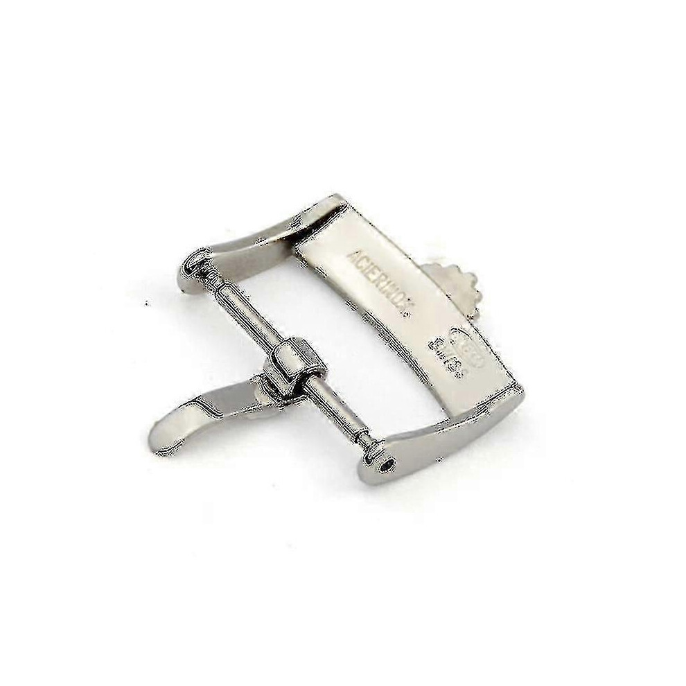 Kikidex (As Show, 16Mm) Watch Clasp For Rolex Men Stainless Steel Pin Safety Insurance Buckle Silver