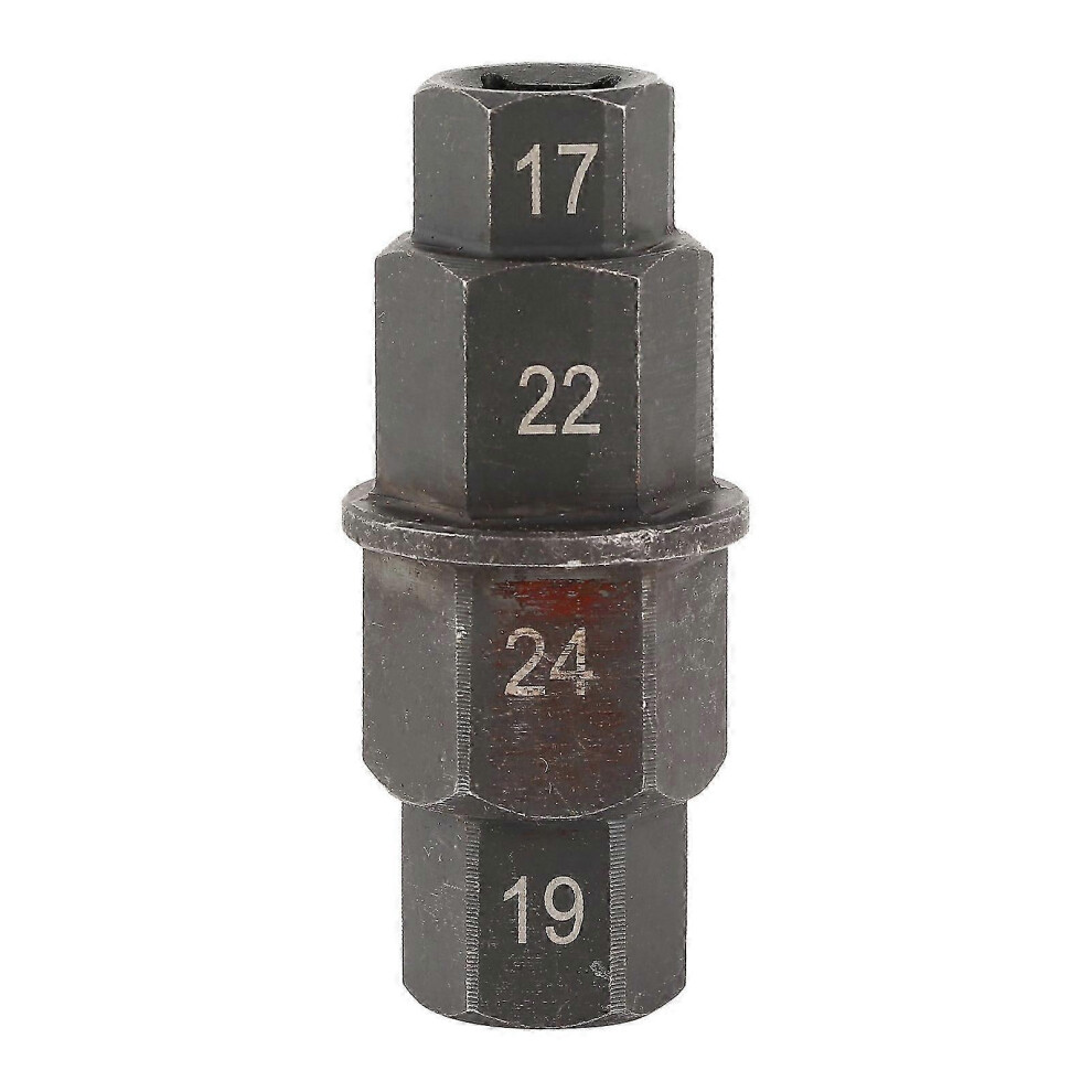 Kikidex (As Show, One Size) Motorcycle Wheel Axle Removal Tool 17/19/22/24Mm Spindle Disassembly Hex Key Iron