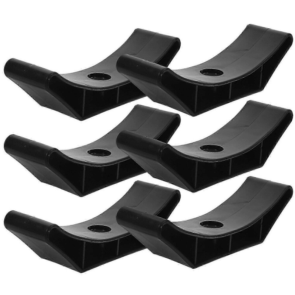 Kikidex (As Show, One Size) 6Pcs Dumbbell Saddles Replacement Plastic Dumbbell Rack Stable Dumbbell Stand For Gym Use
