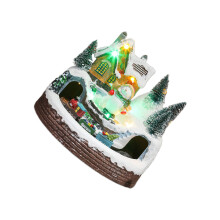 Enchanting Christmas Train Decoration Festival-Snowman style